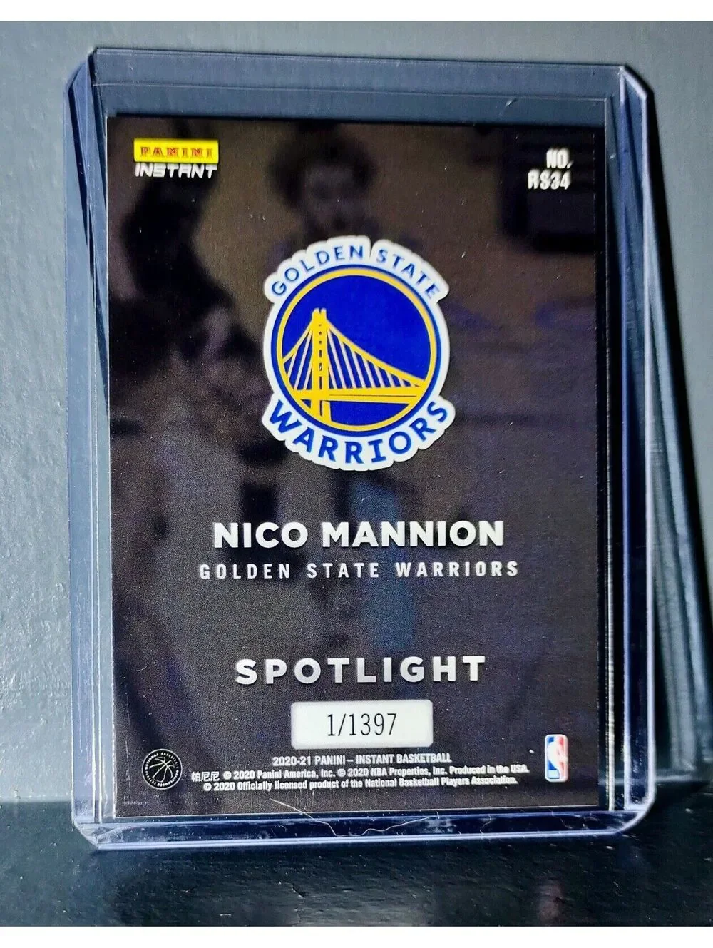 Nico Mannion Rookie Spotlight 2020-21 Panini NBA #34 Basketball Card 1 of 1397